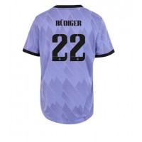 Dres Real Madrid Antonio Rudiger #22 Gostujuci za Žensko 2022-23 Kratak Rukav
